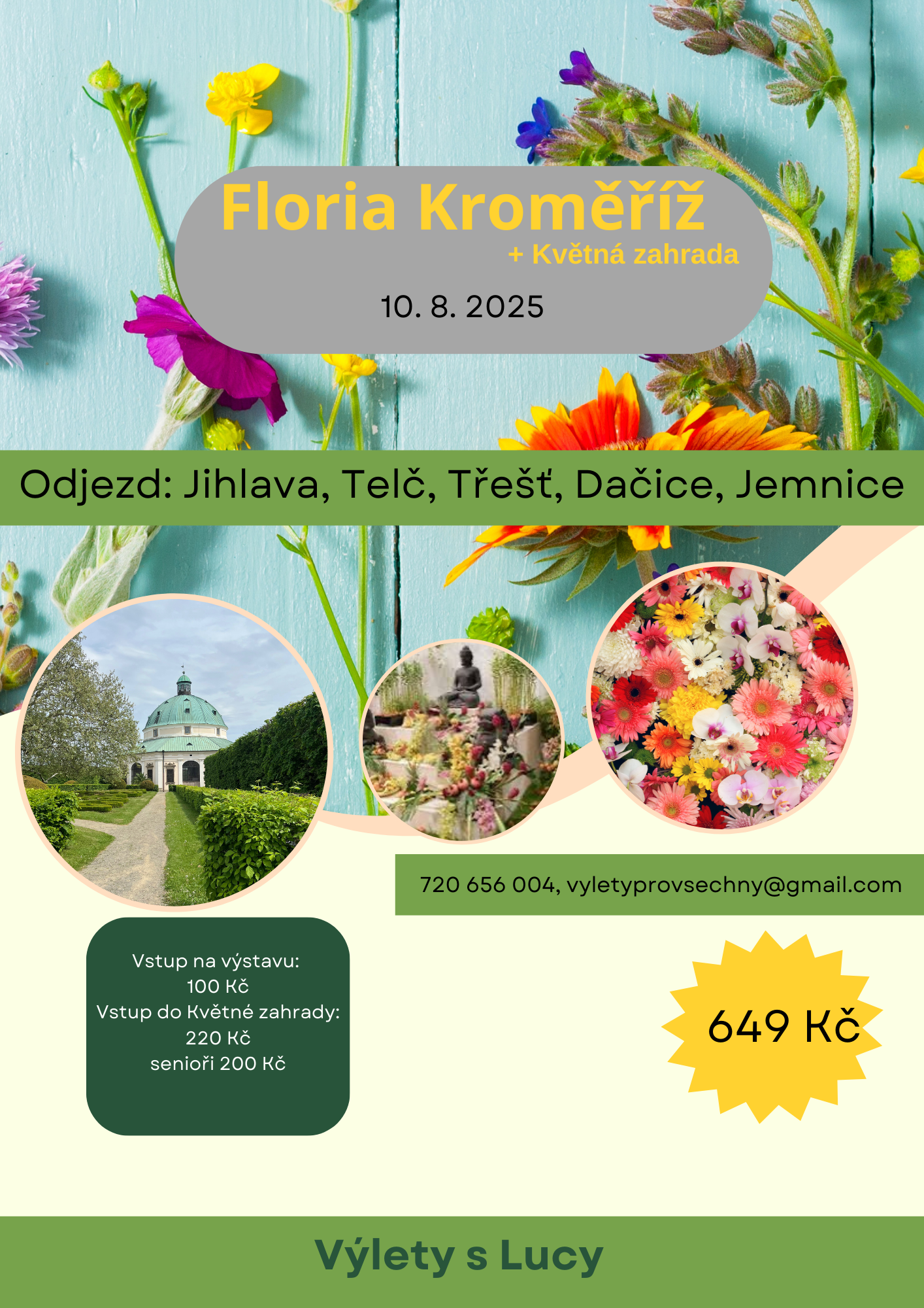 Floria Kroměříž – léto a Květná zahrada