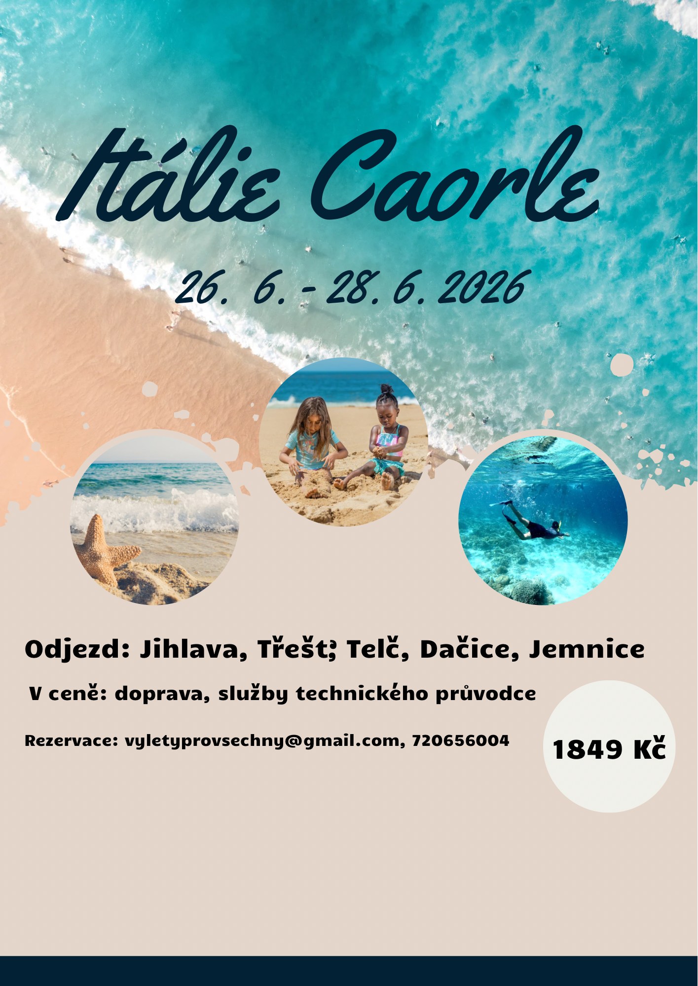 Jednodenní moře – Caorle