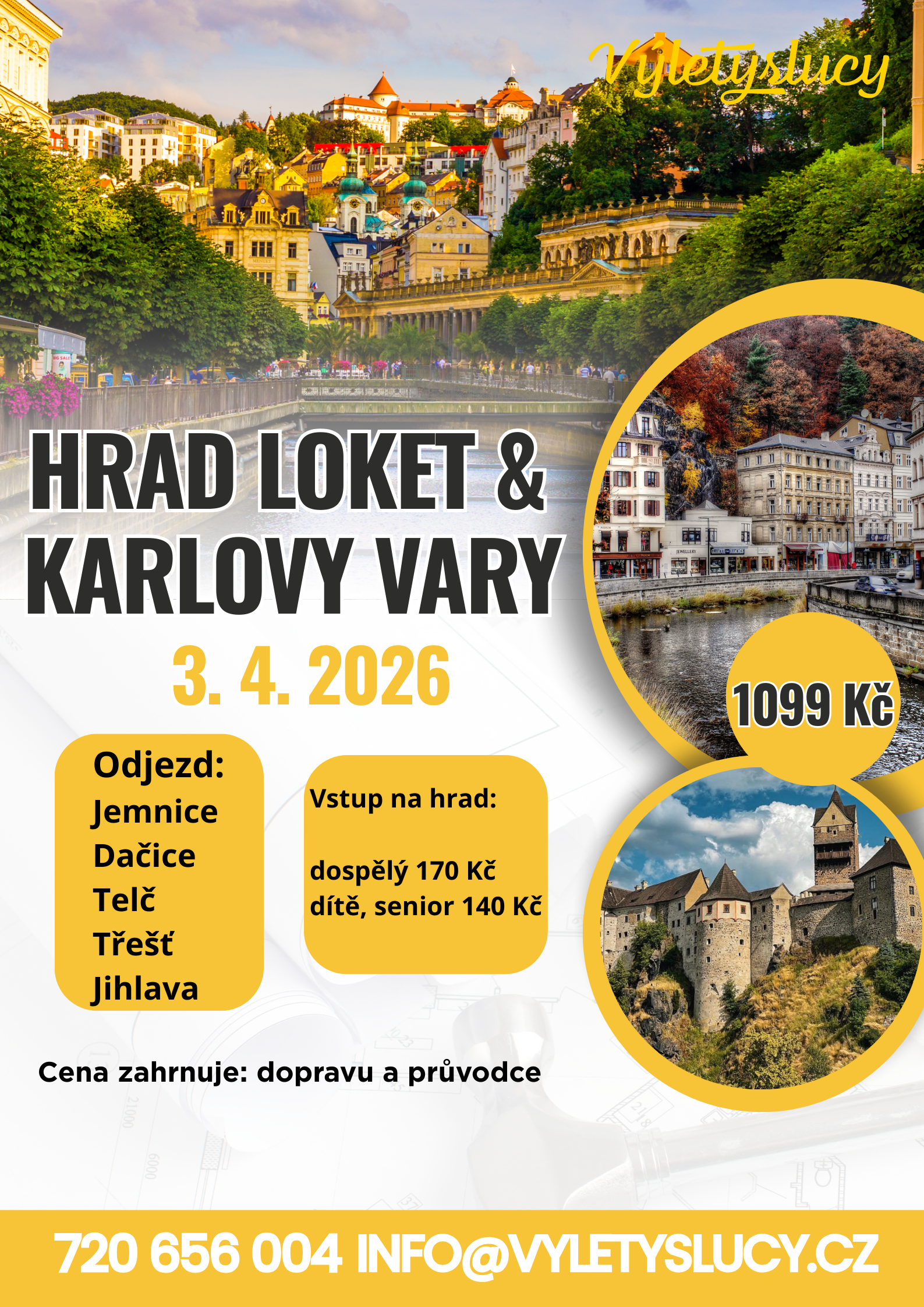 Hrad Loket a Karlovy Vary