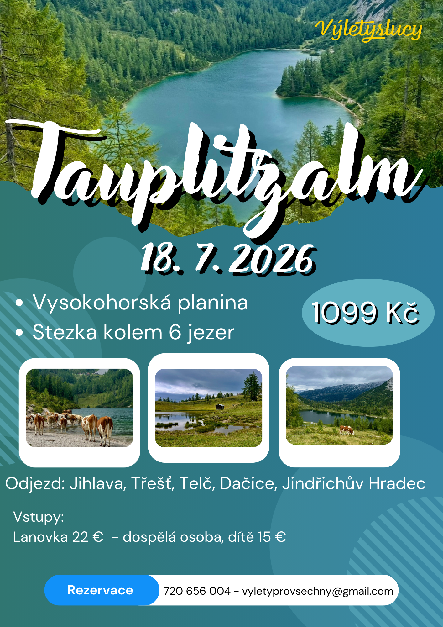 Tauplitzalm – šest jezer
