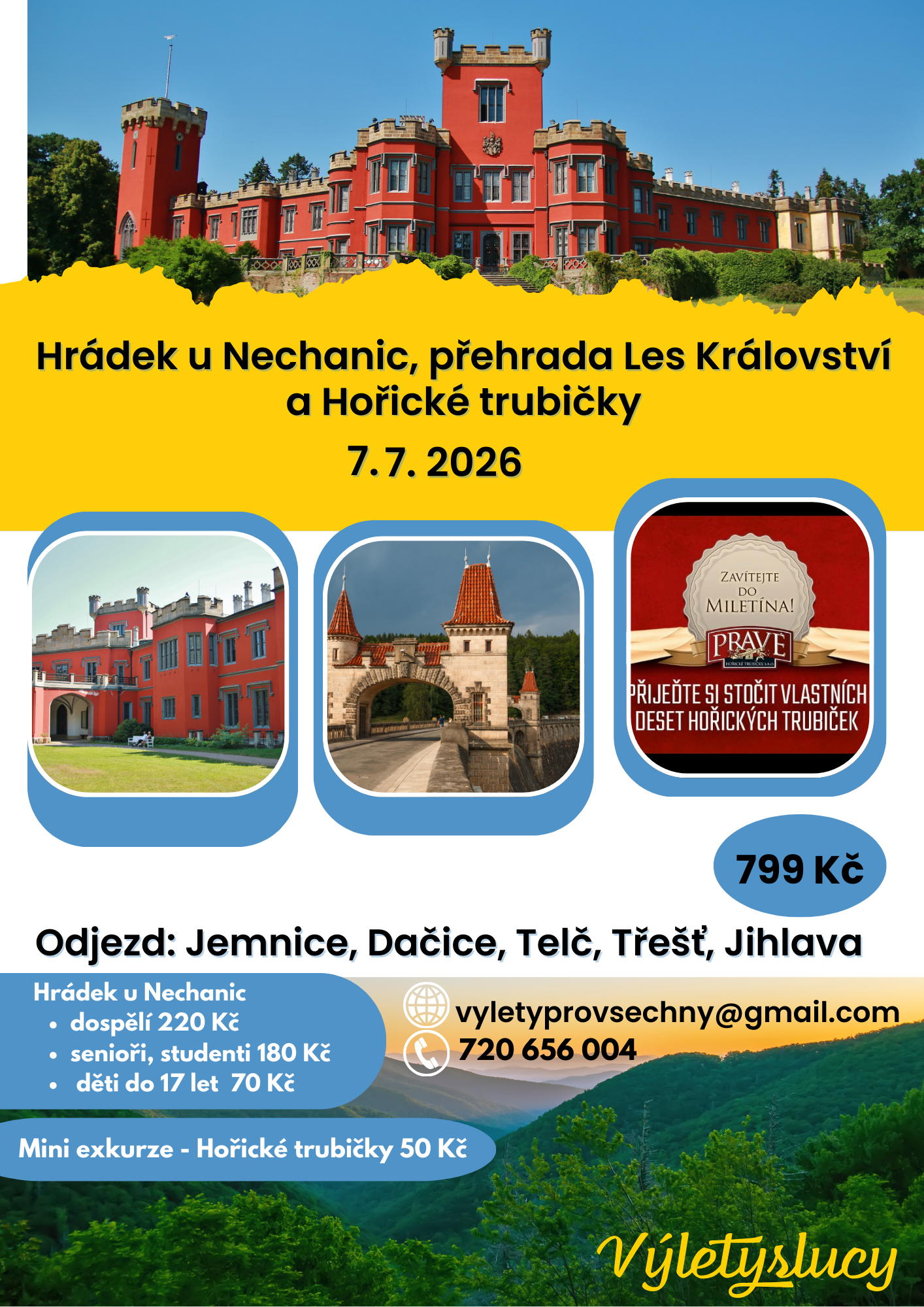 Hrádek u Nechanic, přehrada Les Království