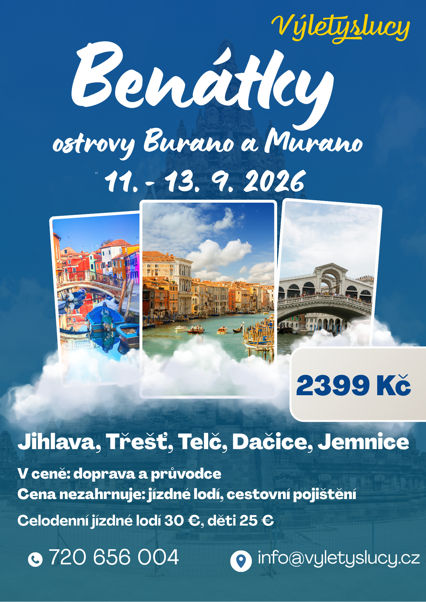 Benátky a ostrovy Burano a Murano