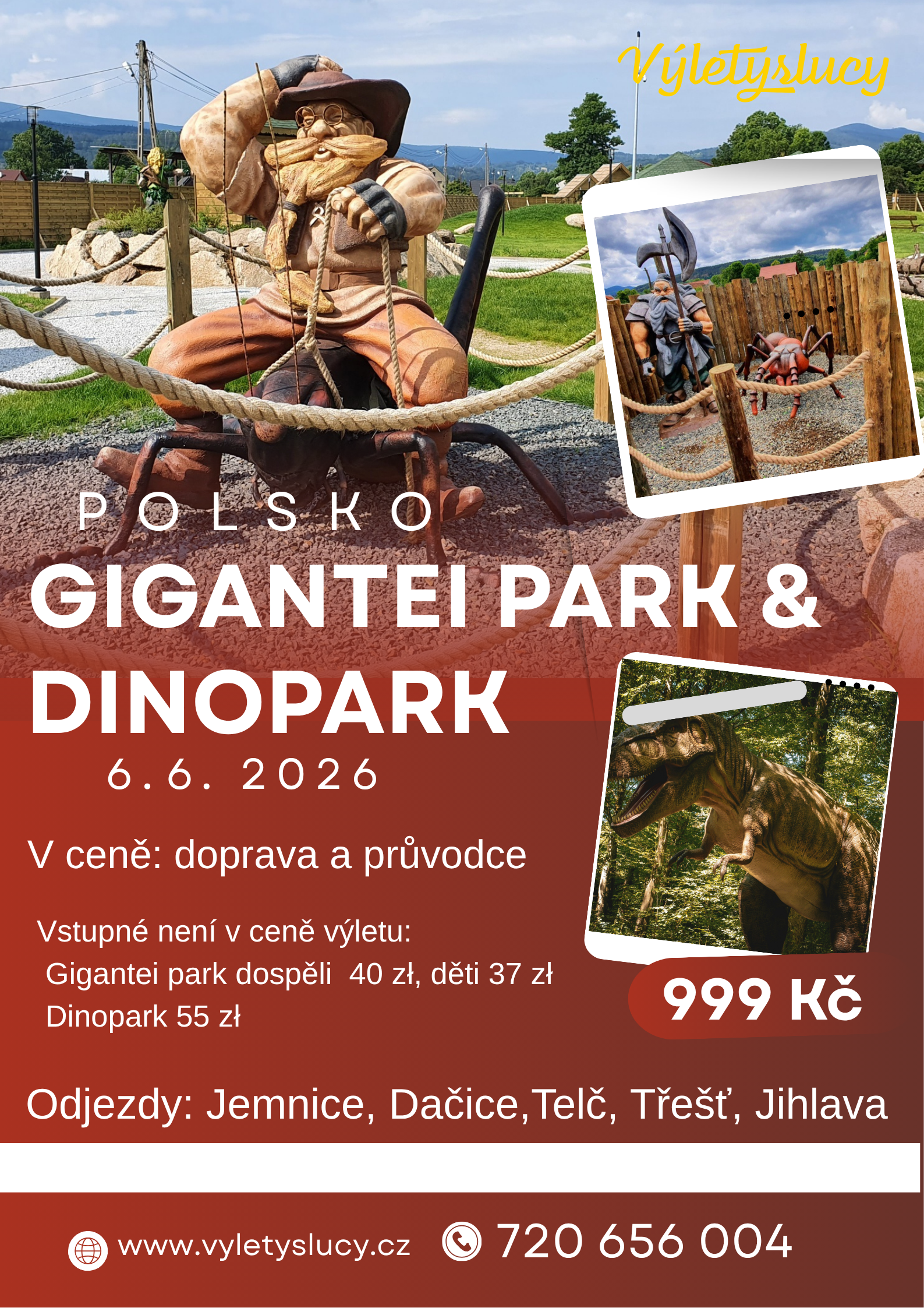 Polsko – Gigantei park a Dinopark