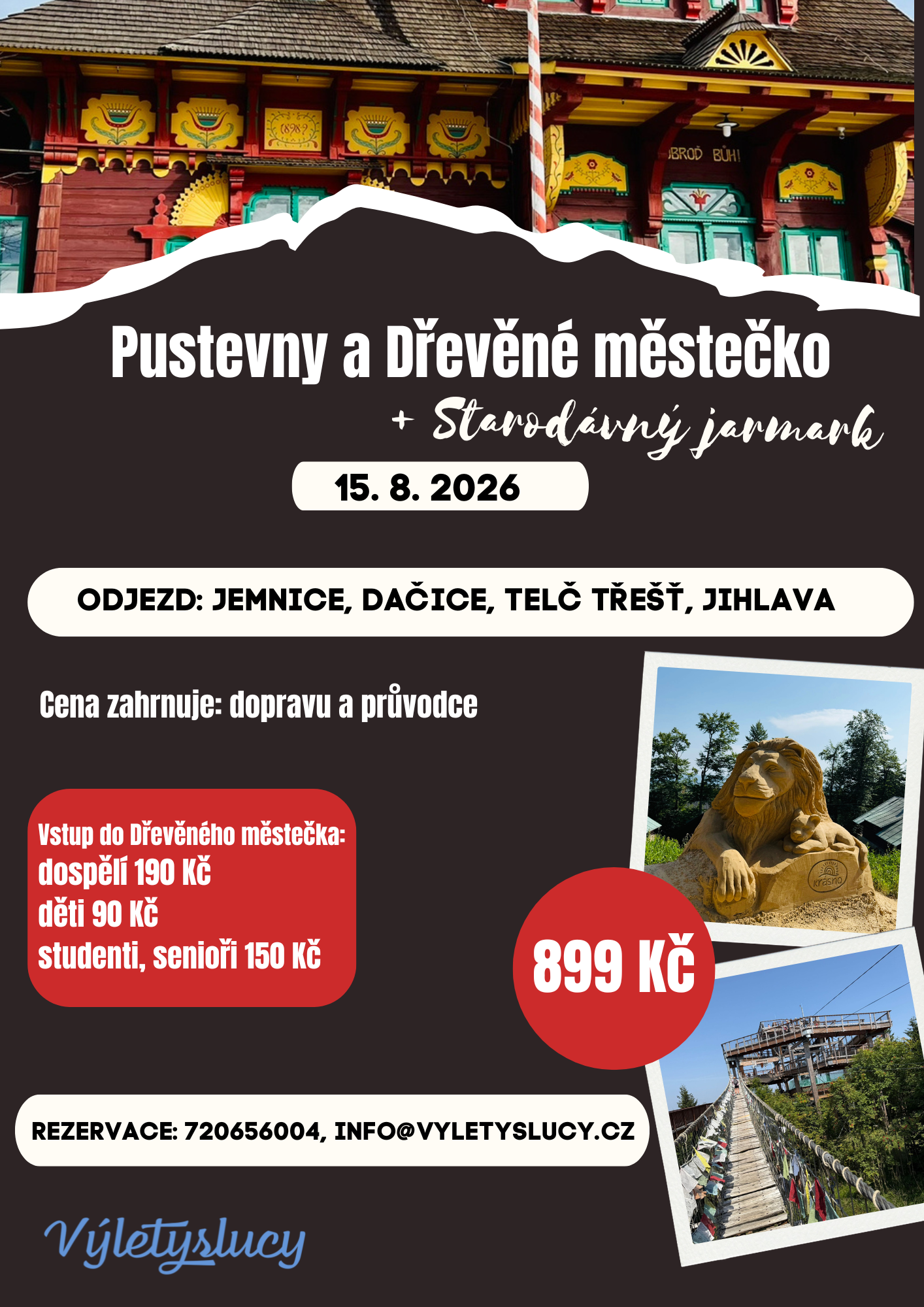 Pustevny a Dřevěné městečko
