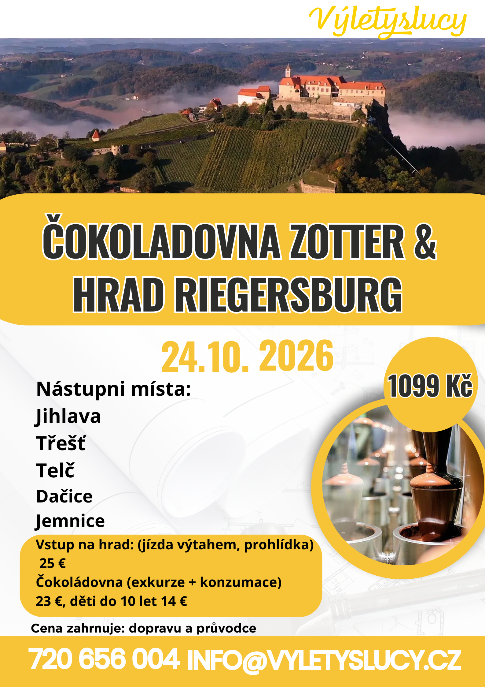 Čokoládovna Zotter a hrad Riegersburg