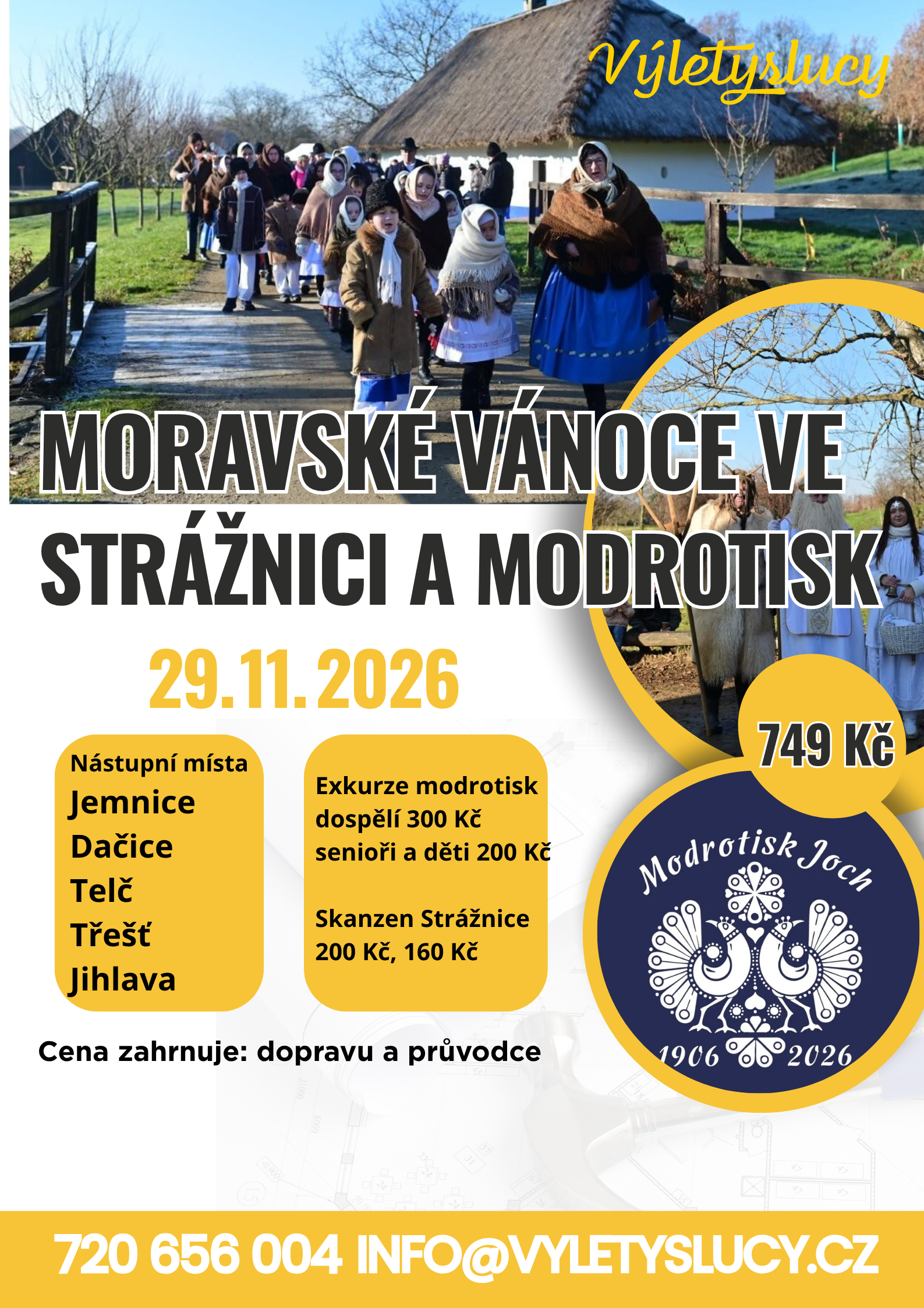 MORAVSKÉ VÁNOCE VE SKANZENU A MODROTISK